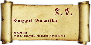 Kengyel Veronika névjegykártya